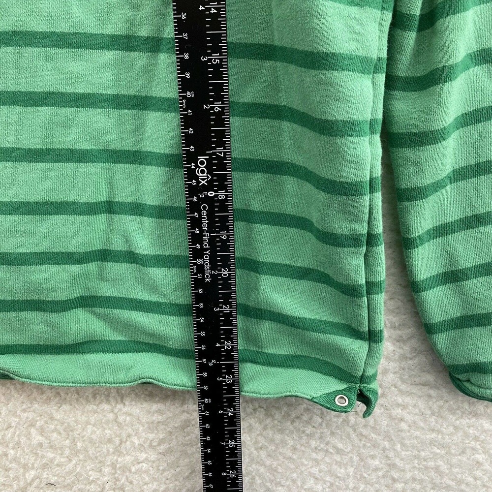 Lauren Jeans Co Ralph Lauren Green Striped Pullover Sweater Womens M Medium - Picture 6 of 8